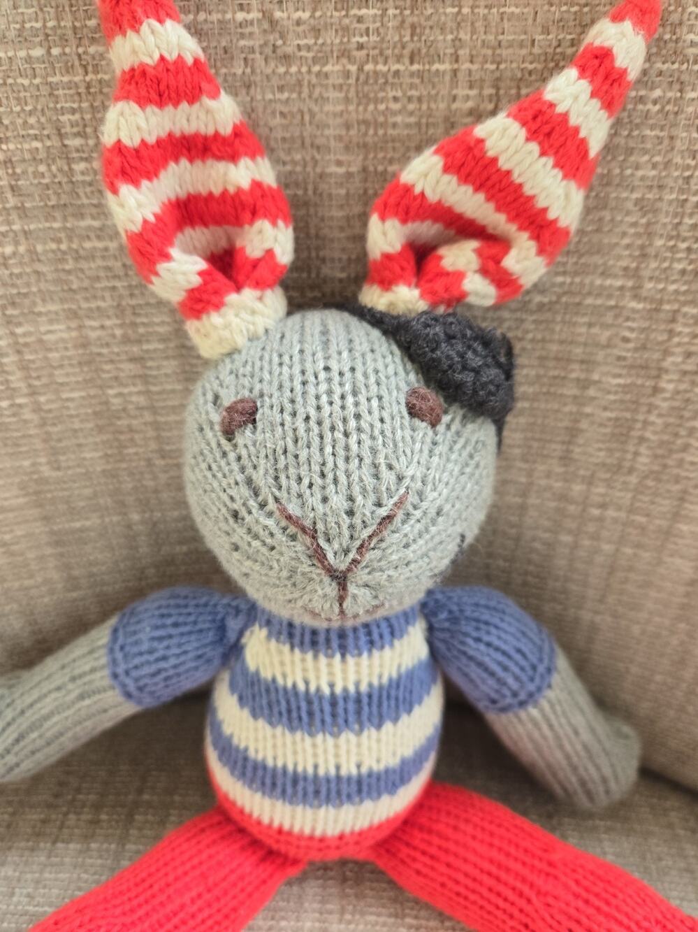 Organic Cotton Pirate Rabbit Soft Toy